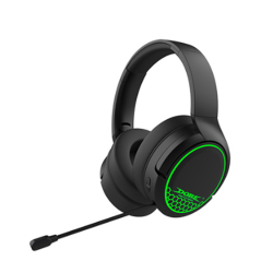 Dobe TP5-35110 RGB Gaming Bluetooth Wireless Headset with 2.4G Dual Mode for PS5-PS4-Switch-PC-Phone, Black