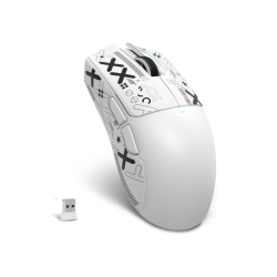 ATTACK SHARK X11SE Ultra-Light Wireless Gaming Mouse,Tri-Modes BT5.2/Type-C Wired/2.4G,PixArt PAW3311 Gaming Sensor,22KDPI,5 Programmable Buttons for Laptop,PC,Mac Gamer(White&Sticker)