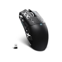 ATTACK SHARK X11SE Ultra-Light Wireless Gaming Mouse,22000 DPI,Tri-Modes BT5.2/Type-C Wired/2.4G,PixArt PAW3311 Gaming Sensor,5 Programmable Buttons for Laptop,PC,Mac Gamer(Black&Sticker)