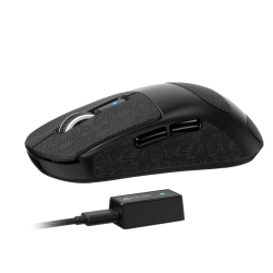 ATTACK SHARK R6 Lightweight Wireless Gaming Mouse,PAW 3950Max Sensor Computer Mouse with Nordic 52480,8KHz Polling,42K DPl,OMRON Optaicl Switch,USB-C Charging,7 Programmable Buttons(Black & Sticker)