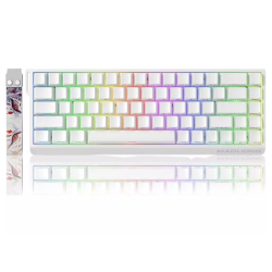 Madlions MAD 68 HE Flagship Gaming Magnetic Keyboard – Amber pro Magnetic Hall Effect Switch – 8000 Hz Polling Rate – Scan Rate 128K – Latency 0.1ms – Precision 0.01mm Rapid Trigger Mode (White)