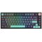 VGN N75 Dynamic Silver Caribbean Blue Gaming Keyboard, Numeric Keyless, Mechanical, Rotary Knob, USB-C Connection, English Sequence