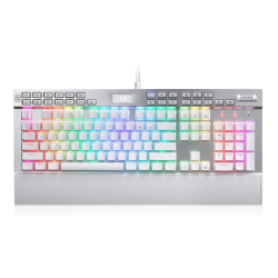Redragon K550W RGB Yama 131 Key RGB LED Illuminated Backlit White Mechanical Keyboard
