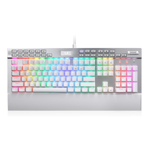 Redragon K550W RGB Yama 131 Key RGB LED Illuminated Backlit White Mechanical Keyboard