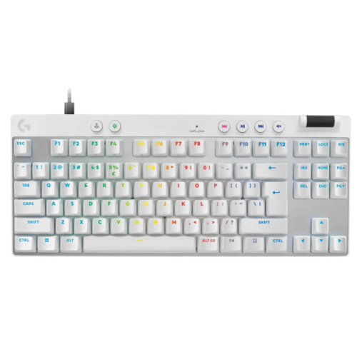Logitech PRO X TKL RAPID Wired Mechanical Gaming Keyboard White | 920-013242
