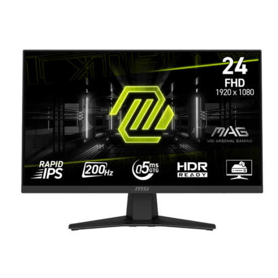 MSI MAG 244F 23.8" FHD 200Hz Rapid IPS Gaming Monitor
