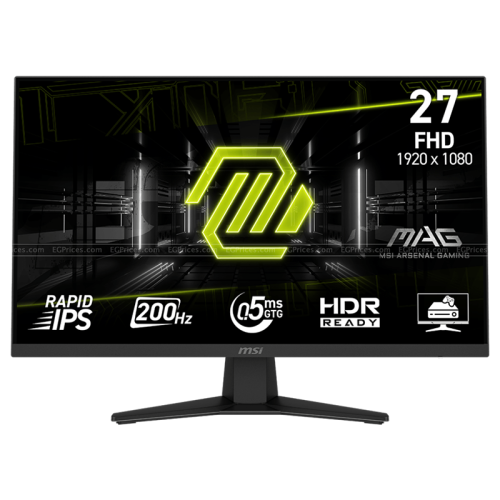 MSI MAG 274F 27" FHD Rapid IPS Gaming Monitor – 200Hz, 0.5ms, Adaptive-Sync, HDR Ready