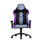 Cooler Master Caliber R3 Gaming Chair, Adjustable Lumbar Support, 180° Reclining, Reinforced Steel Frame, Memory Foam, Breathable PU, Class 4 Gas Lift, 2D Armrests, Black/Purple | CMI-GCR3-PR