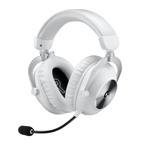 Logitech G PRO X 2 LIGHTSPEED Wireless Gaming Headset, Detachable Boom Mic, Bluetooth/USB/3.5mm Aux, for PC, PS5, PS4, Nintendo Switch White | 981-001270 / 981-001269