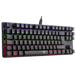 T-DAGGER TGK313 BORA Gaming Mechanical Keyboard - Rainbow LED Lighting -TKL Size 87 Key - AR/EN Key || (T-TGK313) (Red Switch)