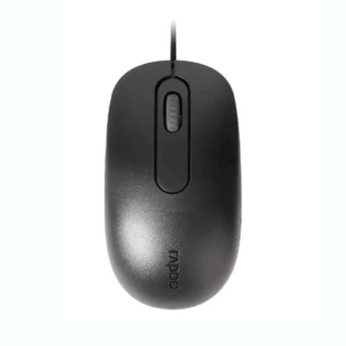 Rapoo Optical Mouse N200, High resolution 1600 DPI Sensor - Black