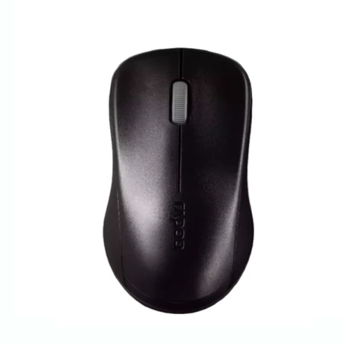 Rapoo Wireless Mouse 1620, Comfortable Elongated Design - Black