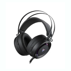 Rapoo VH500C Desktop Computer 7.1 Channel RGB Luminous Game Headset with Short Microphone, Cable Length: 2.2m(Black)