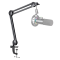 FIFINE BM63 Microphone Boom Arm Stand Heavy Duty, Suspension Scissor Adjustable Mic Stand with Desk Mount, 5/8″ Screw, Cable Ties, for Recording Gaming Streaming Podcasting Black