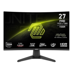 MSI MAG 276CF E20 Gaming Monitor, 27 INCH Rapid VA Display, FHD Resolution, 200Hz Refresh Rate, 0.5ms (GtG) Response Time, AMD FreeSync Premium Technology, 1.07b Color Display, Black | 9S6-3CE11M-030
