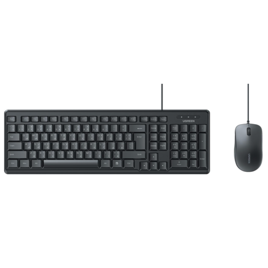 UGREEN Wired Membrane keyboard & Mouse Combo Black- 55915