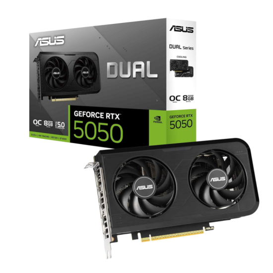 Asus RTX 5050 Dual 8GB OC GDDR6 DUAL-RTX5050-O8G Graphics Card