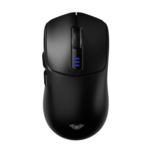 AULA SC580 Wireless Gaming Mouse, 2.4 GHz/USB-C/BT Wireless Gaming Mouse, 12000 DPI, 6 Programmable Buttons, Wireless Mouse for PC/Mac Gamers (Black)