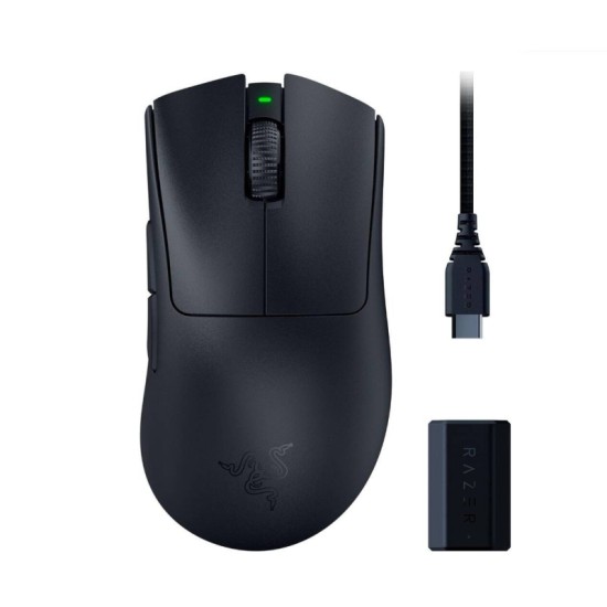 Razer DeathAdder V3 Pro Wireless Gaming Mouse – Black | RZ01-04630100-R3G1