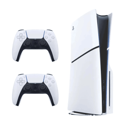 Sony Playstation 5 Console Standard Edition Slim Disc Console With Extra Dualsense Wireless Controller White