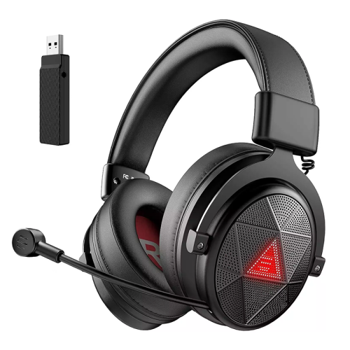 EKSA E910 5.8G Wireless Gaming Headset – 7.1 Srround Sound – Dual Mic ENC Call Noise Cancelling for PC PS4, PS5 Black (Used)