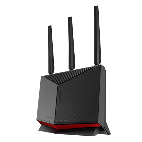 ASUS RT-BE86U BE6800 Dual-Band WiFi 7 Router, Supports 4096-QAM, MLO, AI WAN Detection, AiMesh, Subscription-Free Network Security, and Comprehensive VPN Features, Guest Network Pro, Gaming
