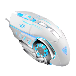 Aula S20 3200 Dpi LED Macro Gaming Mouse - White