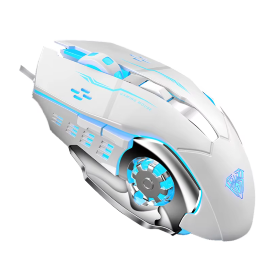 Aula S20 3200 Dpi LED Macro Gaming Mouse - White