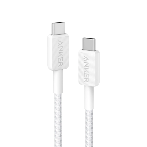 Anker Cable 322 USB-C to USB-C Cable 60W 3ft - White | A81F5H21