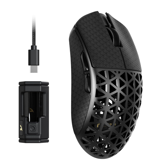 ATTACK SHARK R5 Ultra Carbon Fiber Hyperspeed Wireless Gaming Mouse Black