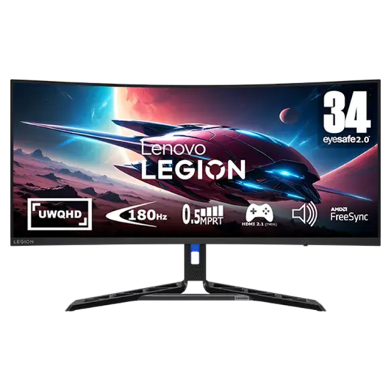 Lenovo Legion Gaming Monitor Curved 34 Inch 180 Hz - R34w-30 UWQHD