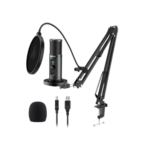 MAONO AU-PM422 Podcast USB Microphone Plug & Play Black