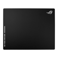 ASUS ROG Moonstone Ace L Mousepad, Impact- & Scratch-Resistant Tempered Glass, 500 x 400 mm Dimension, Anti-Slip Base, Noise-Reducing Design, Black | 90MP03L0-BPUA00
