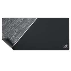 Asus Sheath Extra-Large Gaming Surface Mouse Pad, Pixel Precise Tracking, Anti-Fray Stitched Edges & Non-Slip Rubber Base, Size 91x44cm, Black | ‎90MP00K3-B0UA00