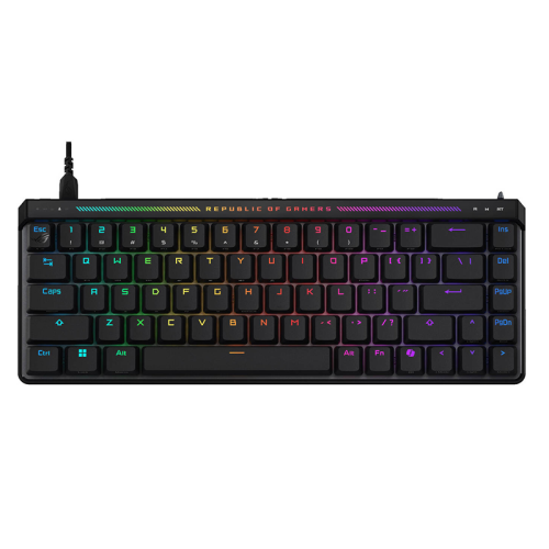 ASUS ROG Falchion Ace HFX Wired Mechanical keyboard, HFX Magnetic Switch, Rapid Trigger Toggle, Anti-Ghosting, N-Key Rollover, English - Arabic Layout, Black | 90MP03VE-BKCA00