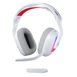 Logitech G Astro A20 X LIGHTSPEED Wireless Gaming Headset for PS5, Xbox, Switch, PC with 2-system PLAYSYNC Audio, Bluetooth, LIGHTSYNC RGB, and 48 kHz Boom Mic - White