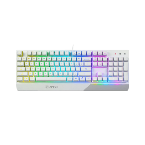 MSI Vigor GK30 Plunger Switch RGB Arabic White Wired Mechanical Feel Gaming Keyboard