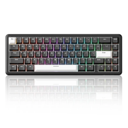 ATTACK SHARK X65 HE Magnetic Switch Rapid Trigger Keyboard 65% Wired Gaming Keyboard with 8000 Hz Polling Rate, 0.01mm RT Accuracy, PBT Keycaps, QMK Driver, RGB - Black