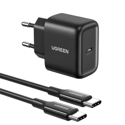 Ugreen Wall Charger with USB Cable , 25 Watt, Black- 50581