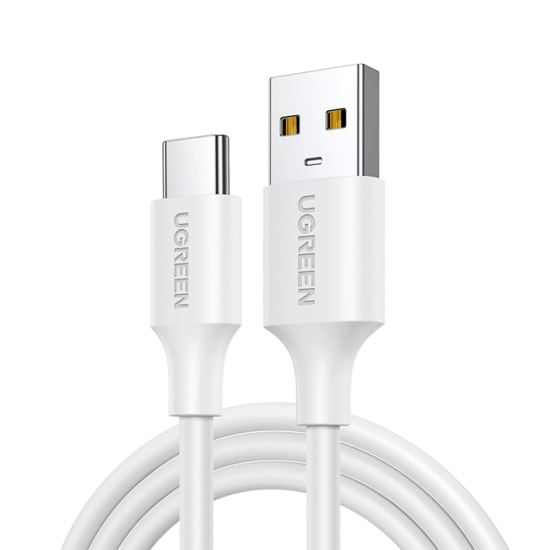 UGREEN USB 2.0 Male to USB-C Male Cable – 2M (Model 60123) – Fast Charging & 480Mbps Data Transfer - White