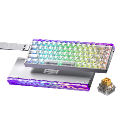 AULA HERO 68 HE Magnetic Switch Keyboard Jade Emperor magnetic axis - White mist clears