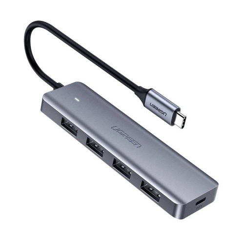UGREEN 70336 CM219 4Ports USB3.0 HUB with USB-C Power Supply -Space Grey