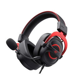 Havit  H2002E Pro High Magnetic 60mm Speaker Wired Gaming Headphones - Black/ Red