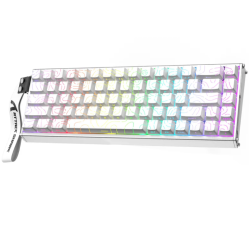 ATTACK SHARK X68MAX HE Rapid Trigger CNC Aluminum Keyboard Magnetic Switch 60% Wired 8KHz CNC Aluminum Magnetic Keyboard With 0.005mm RT Accuracy, Support RT/Snap Tap/DKS/MT/TGL - White Contour ATTACK SHARK X68MAX HE Rapid Trigger CNC Aluminum Keyboard Magnetic Switch 60% Wired 8KHz CNC Aluminum Magnetic Keyboard With 0.005mm RT Accuracy, Support RT/Snap Tap/DKS/MT/TGL - White Contour