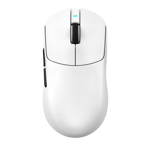 ATTACK SHARK X8 PLUS Wireless Gaming Mouse With C06 Ultra LED Cable, 55g SUPERLIGHT, Large Hand Size, PixArt PAW3395PRO Gaming Sensor, BT/2.4G Wireless/Wired, 40000 DPI, 500mAh Battery(White)  - (Used)