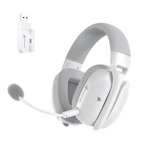ATTACK SHARK L80PRO Wireless Gaming Headset - White ATTACK SHARK L80PRO Wireless Gaming Headset - White