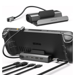 JSAUX 5-in-1 Docking Station for Steam Deck OLED / ROG Ally / Legion Go – HB0602