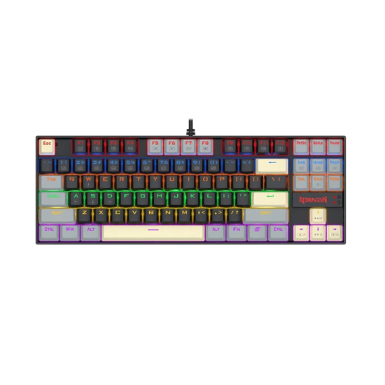 REDRAGON KUMARA RED SW Rainbow Wired Mechanical Gaming Keyboard K552LGY-R -Black/Grey