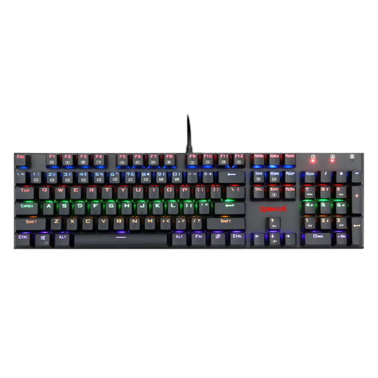 Redragon K565E RUDRA Elite Rainbow Mechanical Wired Gaming Keyboard – Red Switch Redragon K565E RUDRA Elite Rainbow Mechanical Wired Gaming Keyboard – Red Switch