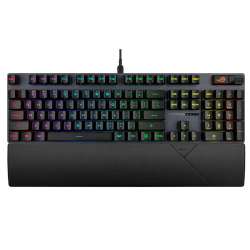 ASUS ROG Strix Scope II RX Wired Gaming Mechanical Keyboard, ROG RX Red Switch, Anti-Ghosting, N Key Rollover, Sound-Dampening Foam, English - Arabic Layout, Black | 90MP0350-BKCA00 ASUS ROG Strix Scope II RX Wired Gaming Mechanical Keyboard, ROG RX Red Switch, Anti-Ghosting, N Key Rollover, Sound-Dampening Foam, English - Arabic Layout, Black | 90MP0350-BKCA00